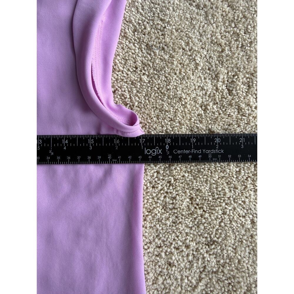 J.Crew Womens 00 Pink Chiffon Blouse Sleeveless Hidden Button Placket Top Office - Picture 8 of 9